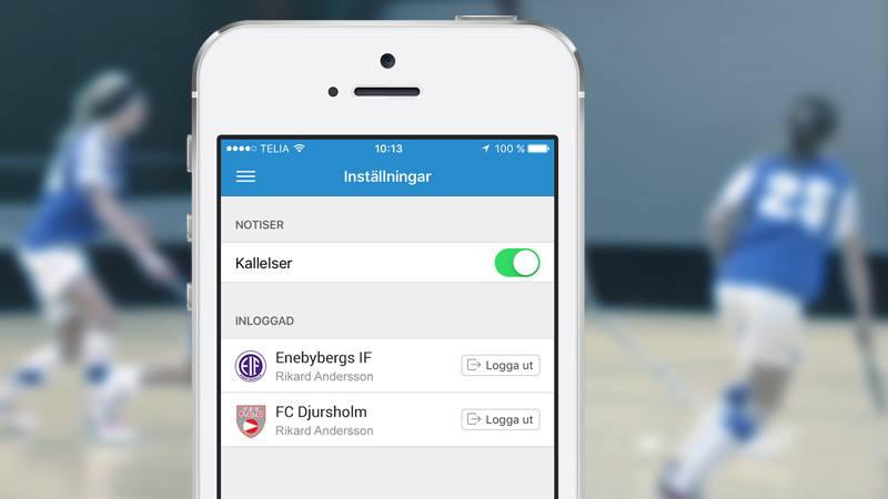 Var inloggad i flera föreningar samtidigt