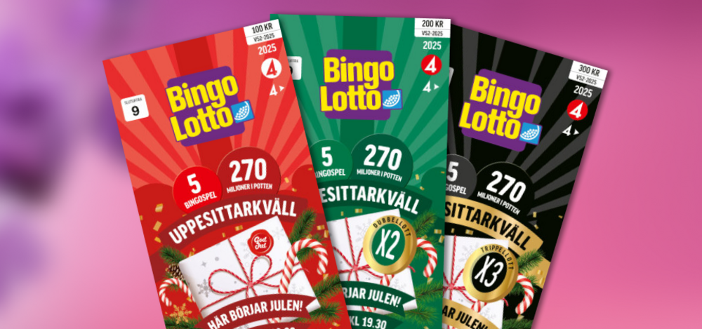 Köp dina lotter till Bingolottos uppesittarkväll