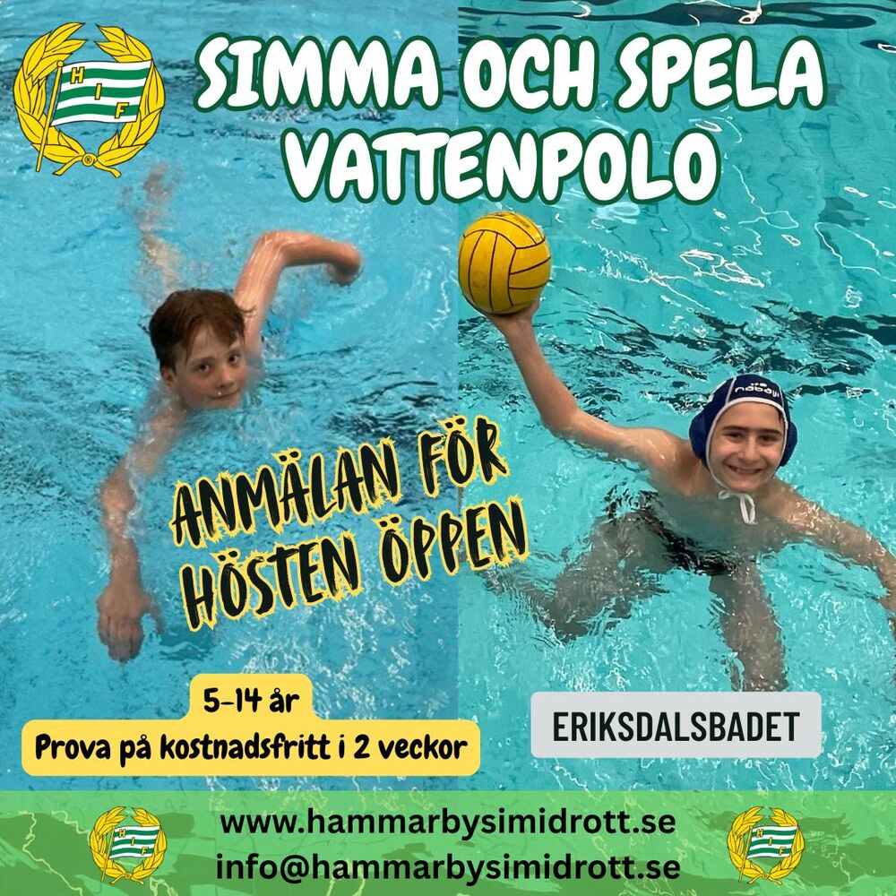 Prova på vattenpolo HT26