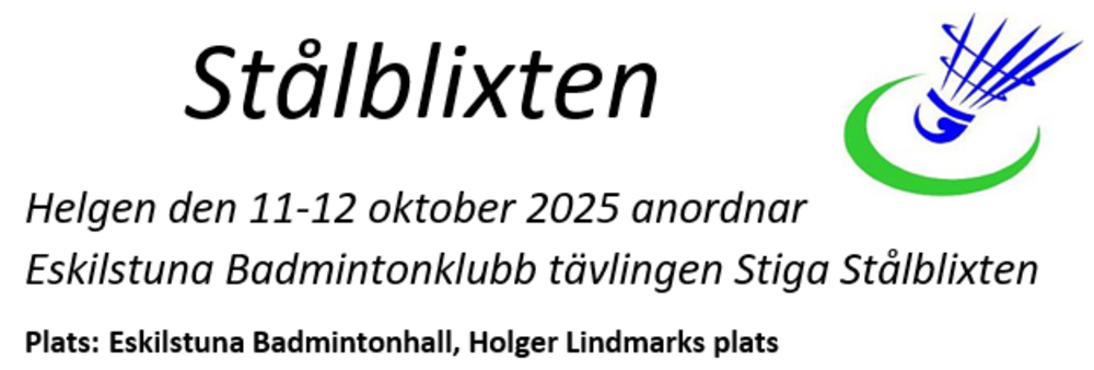 Stiga Stålblixten EBMK anmälningar