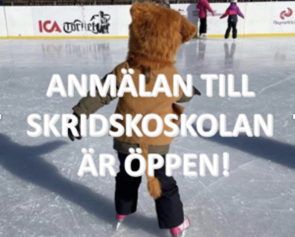 Anmälan till skridskoskola Vår 2026