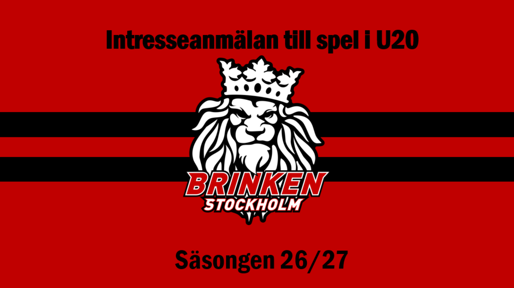 Intresseanmälan U20 säsongen 2026/2027