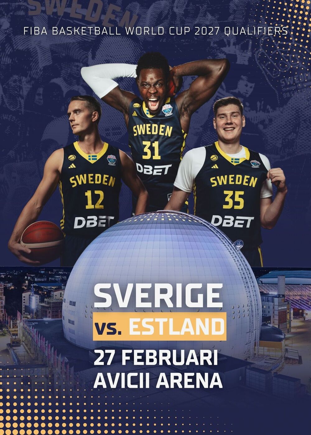 Kolla på landskamp Sverige-Estland 27/2