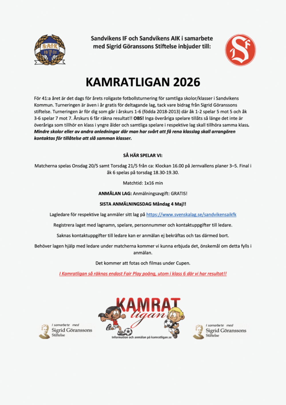 Kamratligan 2026