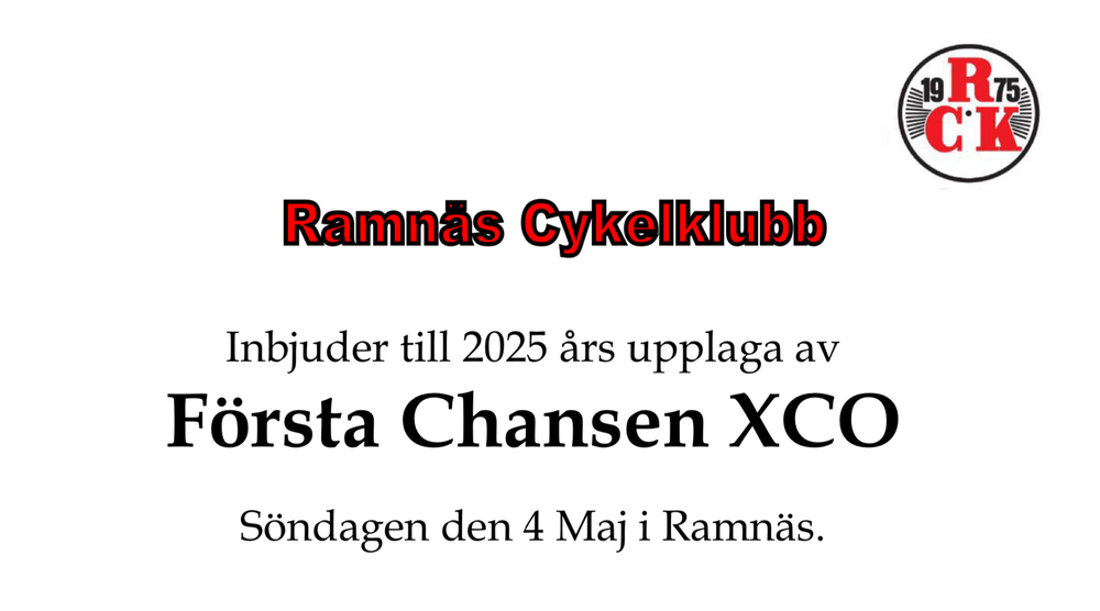 Anmälan till Ramnäs XCO