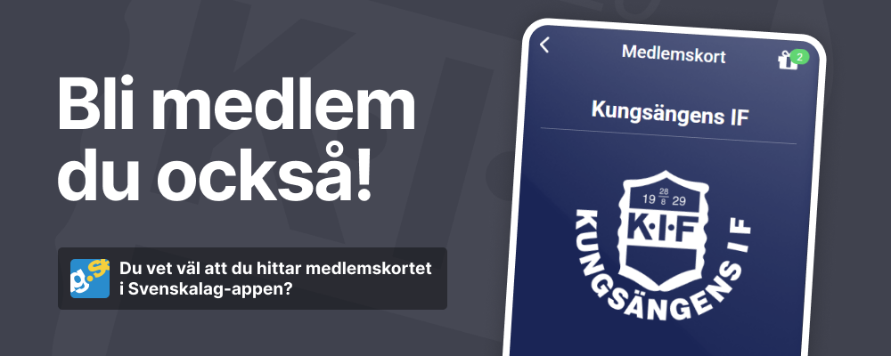 Bli stödmedlem i Kungsängens IF