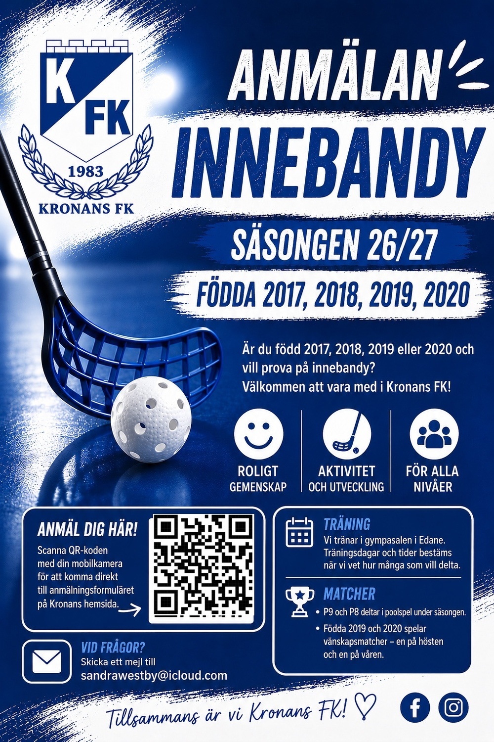 Anmälan till innebandy 26/27