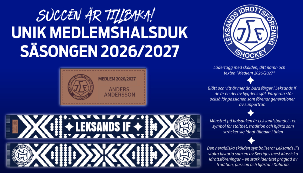 Medlemshalsduk 2026/2027