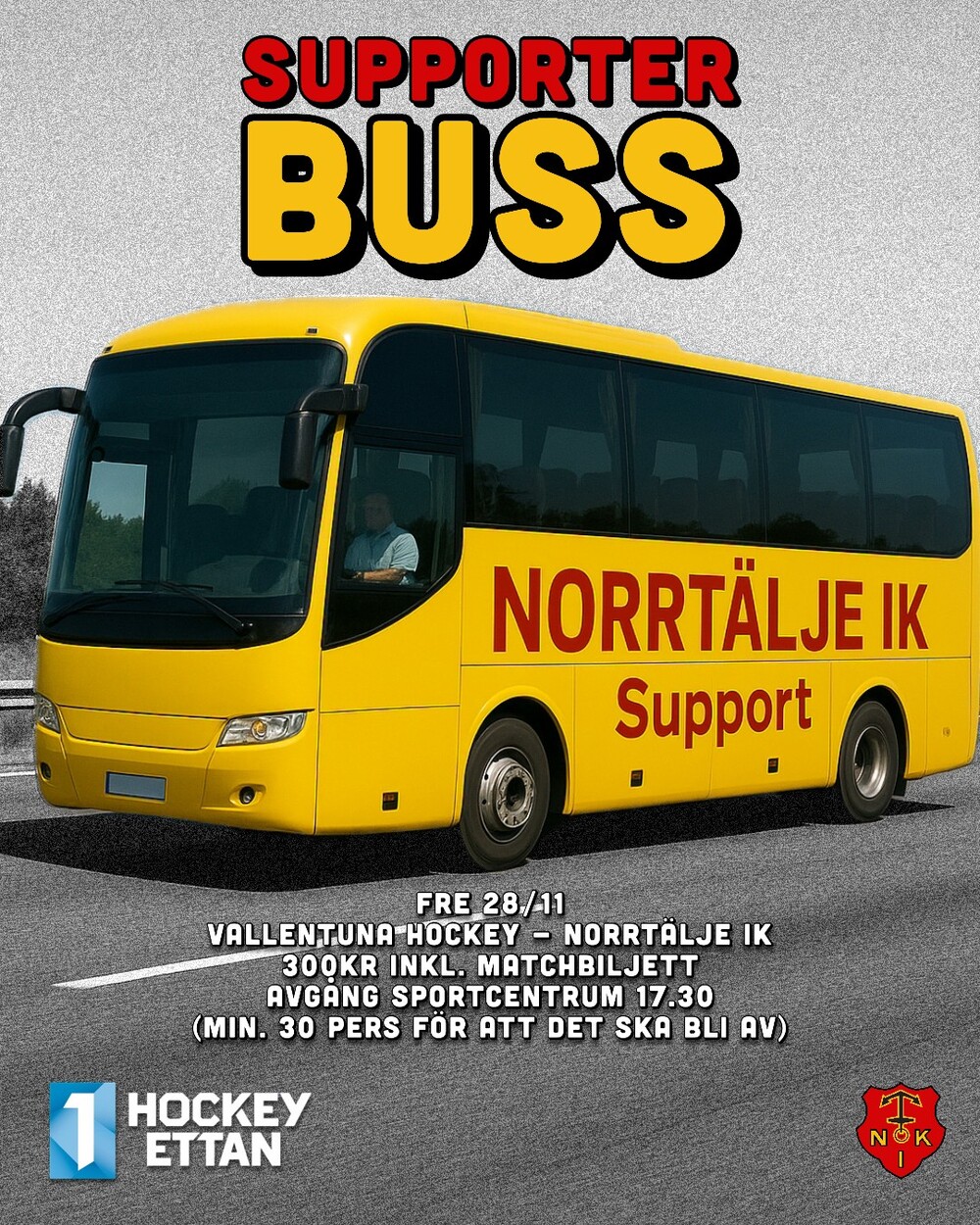 Supporterbuss vs. VALLENTUNA 28/11